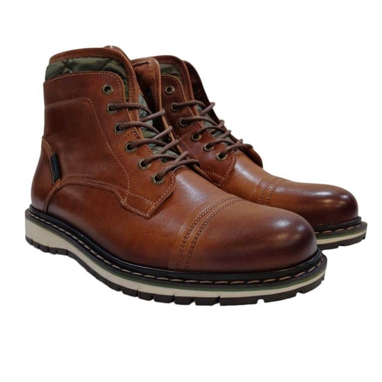 Firetrap - "Aubin Mess" Gesteppt Stiefeletten für Jungen, Leder, Stichdetail (Hellbraun) - Image 4