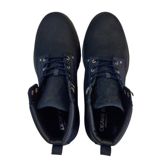 Nicholas Deakins - "Ash" Stiefeletten für Herren, Leder, Gepolsterter Schaftrand (Marine) - Image 2