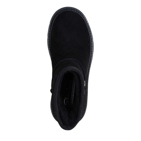 Skechers - "Cozy" Stiefeletten für Damen, Wildleder, Zum Reinschlüpfen (Schwarz) - Image 3