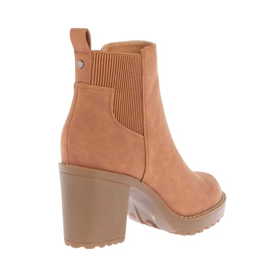 Only - Stiefeletten für Damen, Wildlederimitat, Blockabsatz (Cognacfarbe) - Image 2