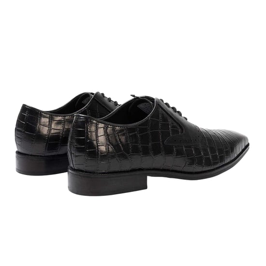 Giorgio - Krokodil Oxford-Schuhe für Herren, Vollnarbenleder (Schwarz) - Image 2