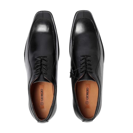 Giorgio - Formelle Schuhe für Herren, Vollnarbenleder, Niedriger Absatz (Schwarz) - Image 4