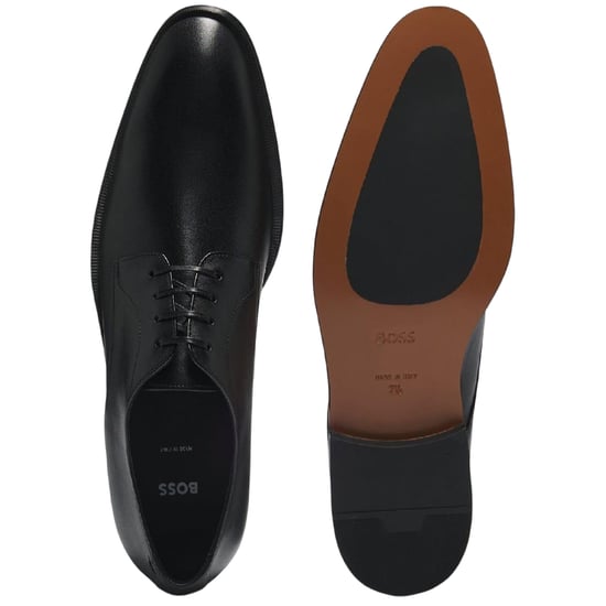 Boss - Formelle Schuhe für Herren, Leder, Low Block Heel (Dunkelbraun) - Image 4