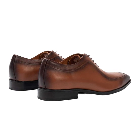Giorgio - Formelle Schuhe für Herren, Vollnarbenleder, Niedriger Absatz (Braun) - Image 2