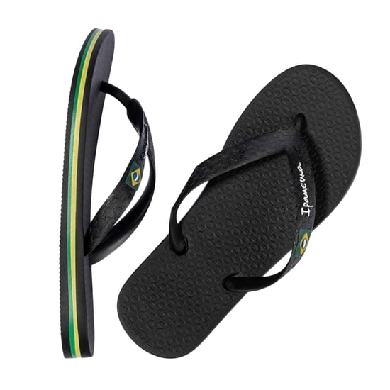 Ipanema - Brasilianische Flagge Flipflops für Damen, Flach (Schwarz) - Image 2