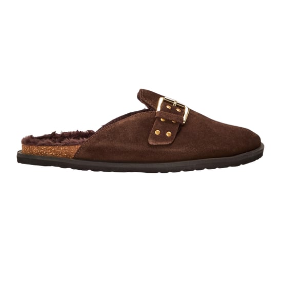Steve Madden - "Evergreen" Clogs für Damen, Wildleder, mit Schnalle, Flach (Braun) - Image 1