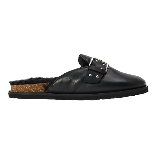 Steve Madden - "Evergreen" Clogs für Damen, Wildleder, mit Schnalle, Flach (Schwarz) - Image 1