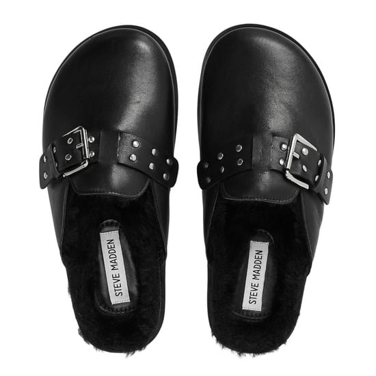 Steve Madden - "Evergreen" Clogs für Damen, Wildleder, mit Schnalle, Flach (Schwarz) - Image 3