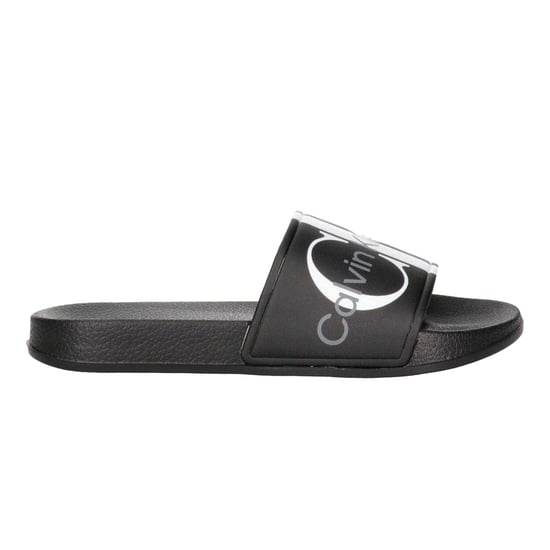 Calvin Klein - Logo Pantoffeln für Herren/Damen Unisex, Open Toe, Flach (Schwarz) - Image 1
