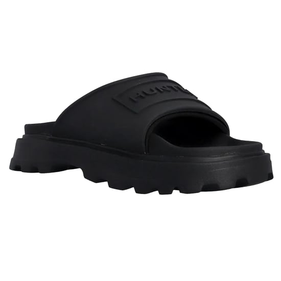 Hunter - Herren/Damen Unisex Badesandale "Stacked" (Schwarz) - Image 3