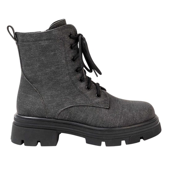 Miso - "Bella" Biker Stiefel für Damen, Low Block Heel (Schwarz) - Image 2