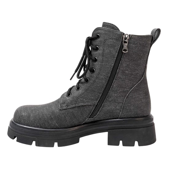 Miso - "Bella" Biker Stiefel für Damen, Low Block Heel (Schwarz) - Image 3
