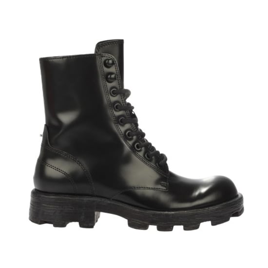 Diesel - "Hammer" Springerstiefel für Damen, Leder, Zum Schnüren (Schwarz) - Image 1