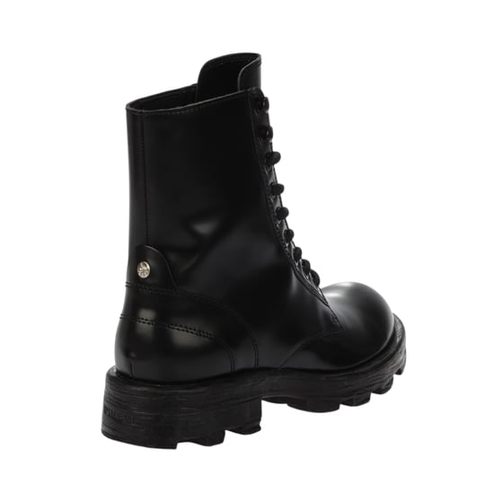 Diesel - "Hammer" Springerstiefel für Damen, Leder, Zum Schnüren (Schwarz) - Image 2