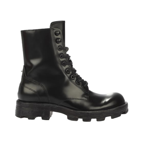Diesel - "Hammer" Springerstiefel für Damen, Leder, Zum Schnüren (Schwarz) - Image 3