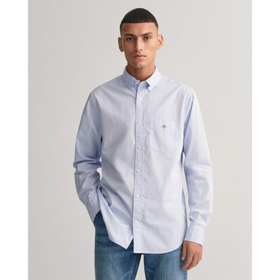 Gant - Hemd für Herren, Popelin (Blassblau) - Image 1