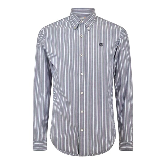 Timberland - Button-Down-Hemd für Herren, Mit Kragen, Langärmlig (Dunkles Jeansblau) - Image 2