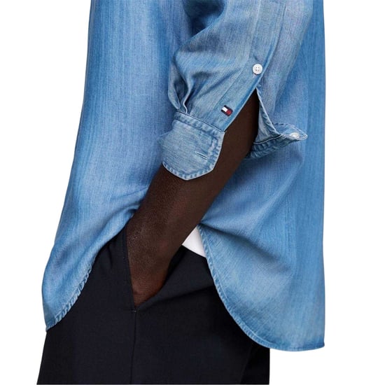 Tommy Hilfiger - Hemd für Herren, Denim, Schmal, Langärmlig (Denim) - Image 3