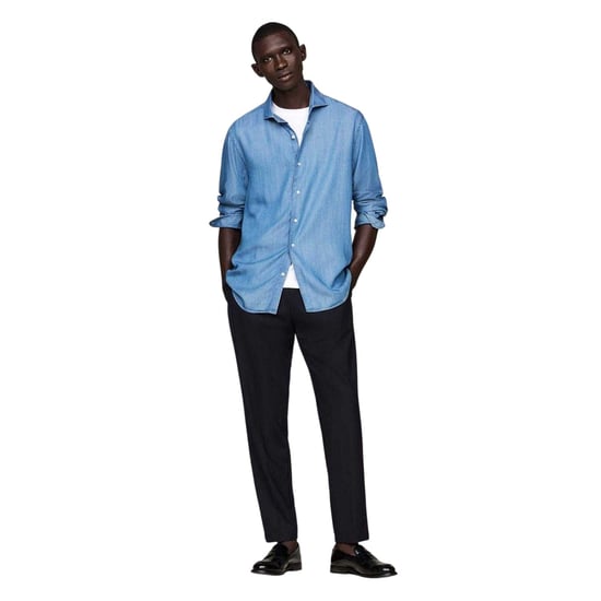 Tommy Hilfiger - Hemd für Herren, Denim, Schmal, Langärmlig (Denim) - Image 4