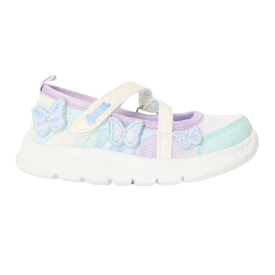 Skechers - "Comfyflex 2" Schmetterling Sneaker für Mädchen, Glitzer (Weiß/Bunt) - Image 1
