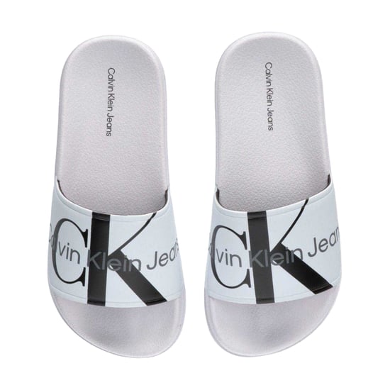 Calvin Klein - Logo Pantoffeln für Herren/Damen Unisex, Open Toe, Flach (Weiß) - Image 2