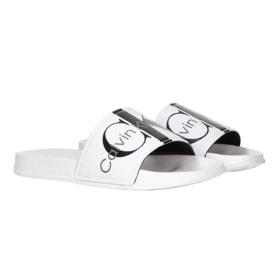 Calvin Klein - Logo Pantoffeln für Herren/Damen Unisex, Open Toe, Flach (Weiß) - Image 3