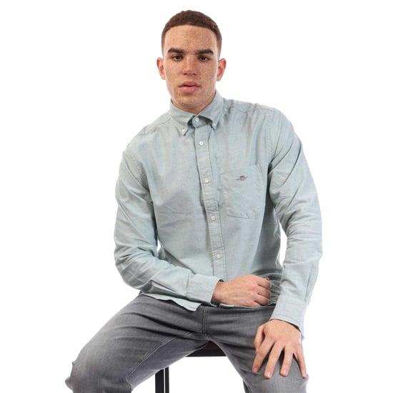Gant - Button-Down-Hemd für Herren, Oxford Baumwolle (Grün) - Image 3