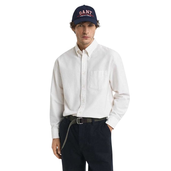 Gant - "Heritage" Button-Down-Hemd für Herren, Oxford Baumwolle (Cremefarbe) - Image 4