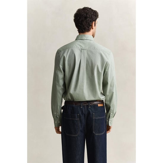 Gant - Hemd für Herren, Popelin (Grün) - Image 2