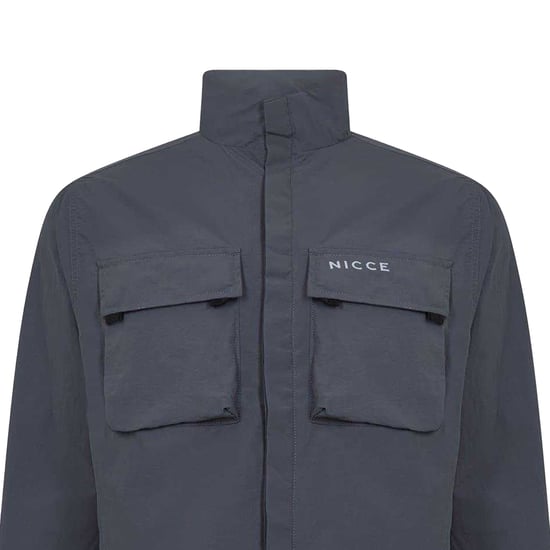 Nicce - "Statlo" Hemdjacke für Herren, Nylon (Anthrazit) - Image 2