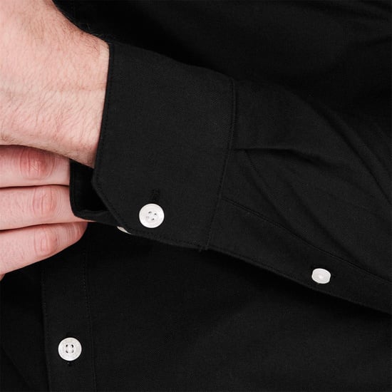 Farah - Button-Down-Hemd für Herren, Oxford-Stil, Langärmlig (Schwarz/Gelb) - Image 5