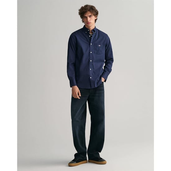 Gant - Hemd für Herren, Popelin (Marine) - Image 2