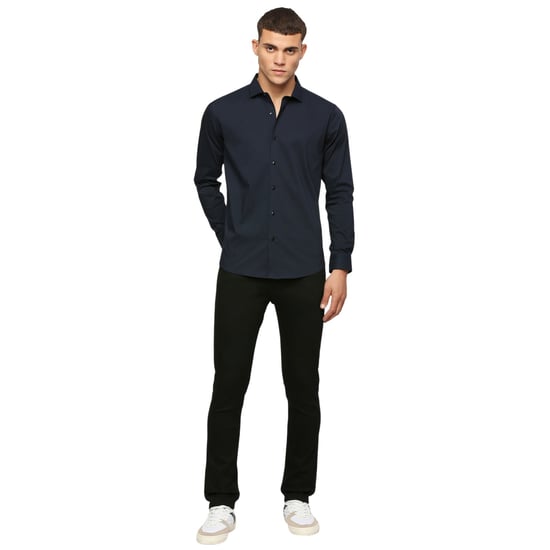 Only - Hemd für Herren, Regulär, Langärmlig (Dunkel-Marineblau) - Image 3