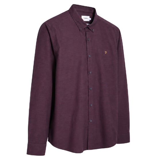 Farah - Button-Down-Hemd für Herren, Regulär (Rot) - Image 4
