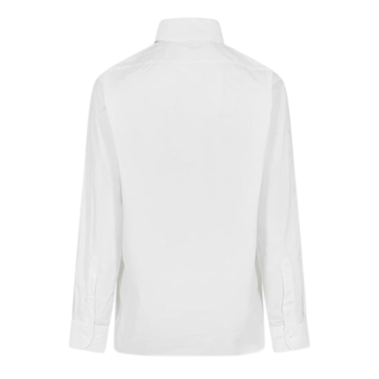 Off White - Hemd für Herren/Damen Unisex, Regulär, Langärmlig (Weiß/Schwarz) - Image 3