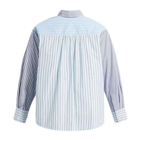 Levis - "Nola" Hemd für Damen, Premium-Baumwolle, Übergroß (Blau gestreift) - Image 3