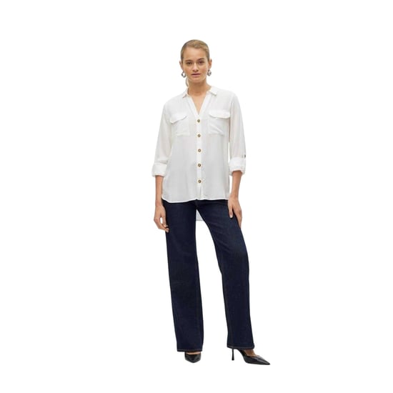 Vero Moda - Hemd für Damen, Regulär, Krempelärmel (Schneeweiß (Farbe)) - Image 1