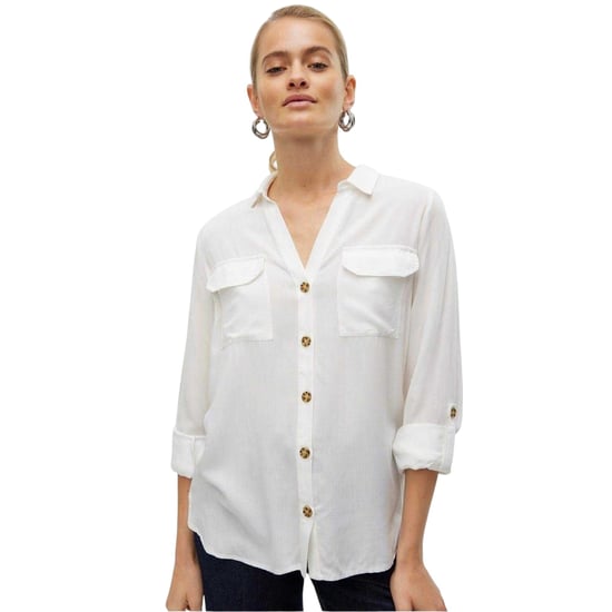 Vero Moda - Hemd für Damen, Regulär, Krempelärmel (Schneeweiß (Farbe)) - Image 2