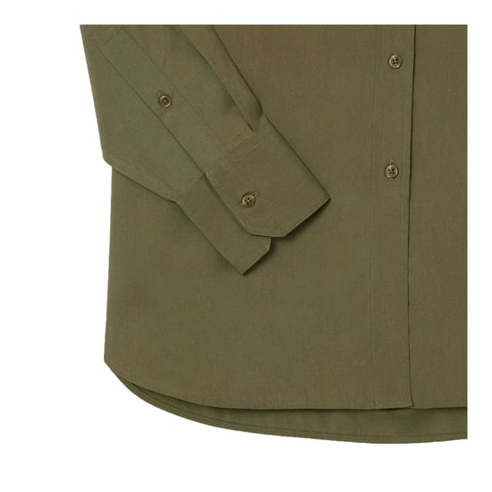 Lacoste - Hemd für Damen, Baumwoll-Popelin, Übergroß (Khakigrün) - Image 3