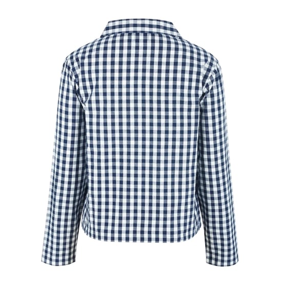 Linea - Hemd für Damen, leger, Langärmlig (Marine/Weiß) - Image 2