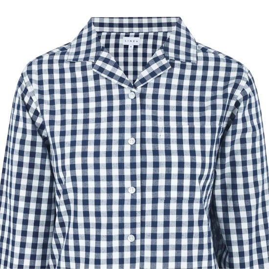 Linea - Hemd für Damen, leger, Langärmlig (Marine/Weiß) - Image 3