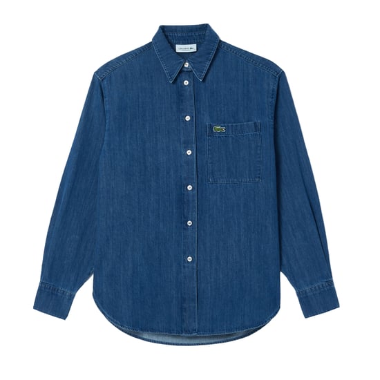 Lacoste - Hemd für Damen, Denim (Mittelblau) - Image 2