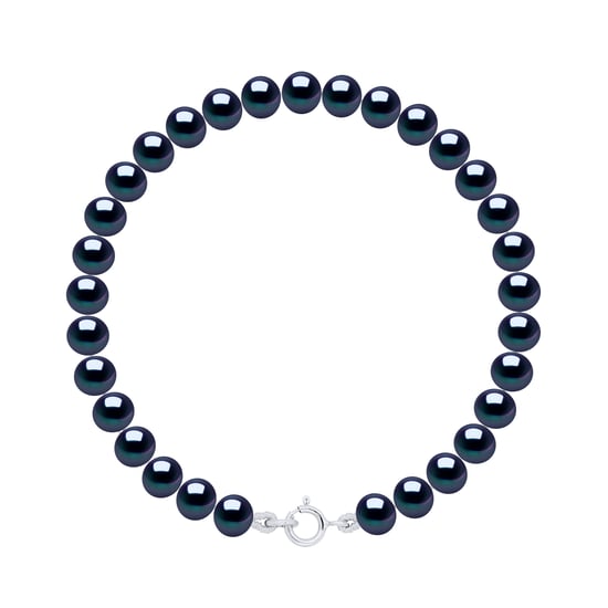 Armband aus echten Süßwasser-Zuchtperlen, halbrund, 5–6 mm - Image 1
