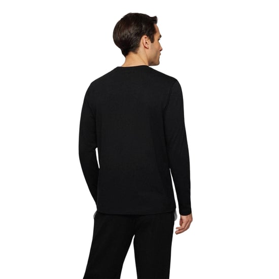 Boss - T-Shirt für Herren, Rundhalsausschnitt, Langärmlig (Schwarz) - Image 3