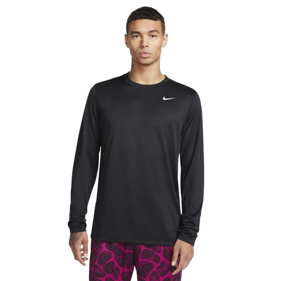 Nike - "Legend" T-Shirt für Herren, Regulär, Langärmlig (Schwarz/Silber) - Image 2