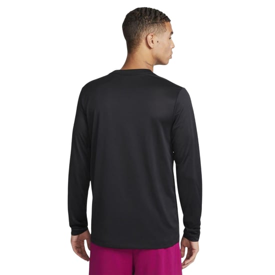 Nike - "Legend" T-Shirt für Herren, Regulär, Langärmlig (Schwarz/Silber) - Image 3