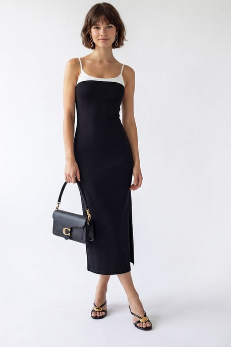 Ärmelloses Bodycon-Midi-Kleid mit Schlitz - Image 4