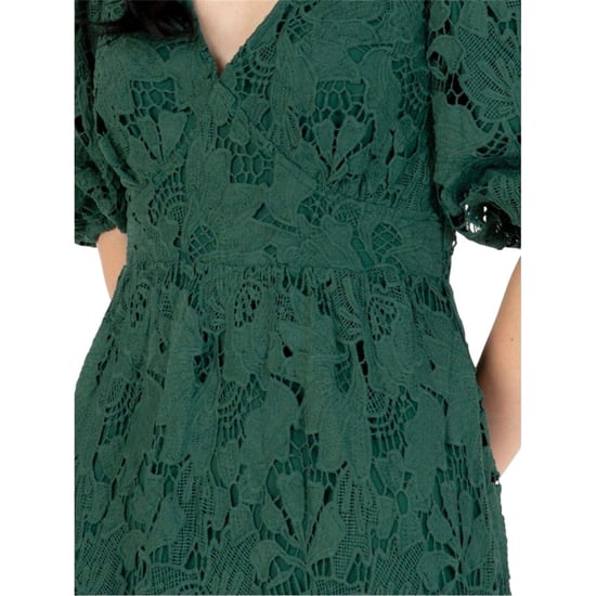 Maya Deluxe - Midikleid für Damen, 3/4 Ärmel (Smaragd) - Image 3