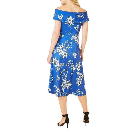 Mela London - Midikleid für Damen, Schulterfrei (Blau) - Image 2