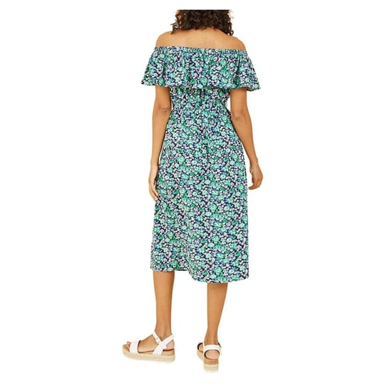 Yumi - Midikleid für Damen, Schulterfrei (Grün) - Image 3